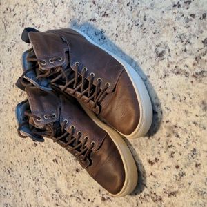 Men's Vans OTW Brown Leather Sneakers Size 10.5
